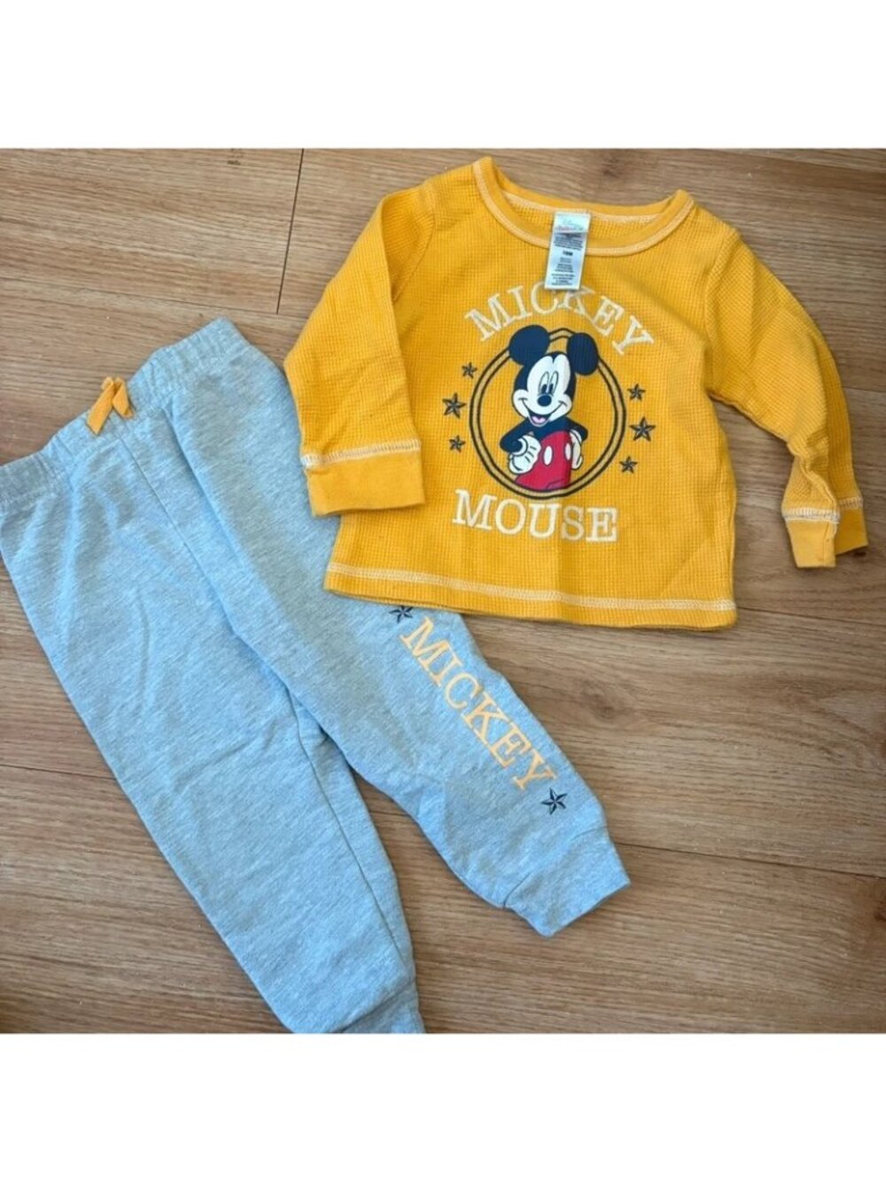 Disney Baby Long Sleeve Shirt Jogger Pants Bundle Baby Size 18m